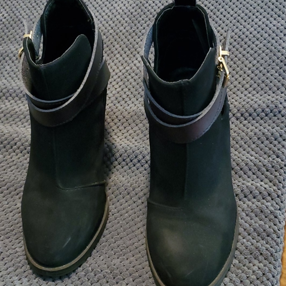 Black ankle boots